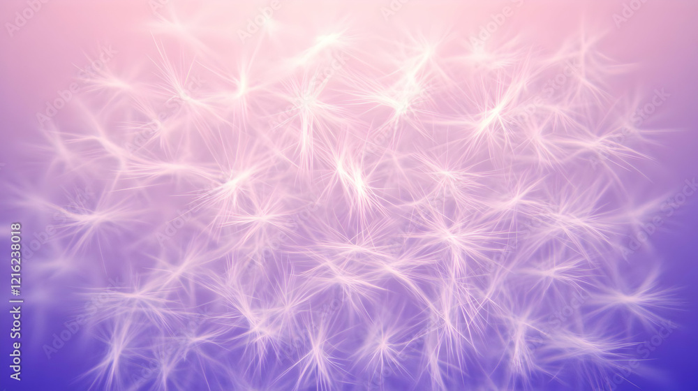 Poster abstract background with delicate wispy lines creates a soft and dreamy atmosphere
