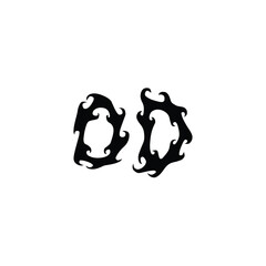 OD monogram logo design letter text name symbol monochrome logotype alphabet character simple logo