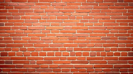 warm rustic red brick wall for vintage-style projects and retro interior spaces