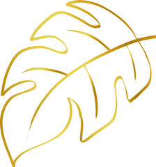 gold leaf line decoration