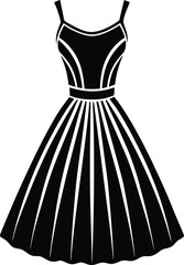 Sundress silhouette vector illustration