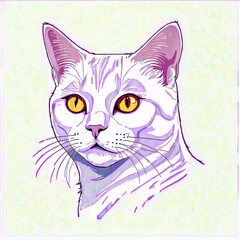 Obraz premium illustration of a cat