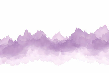 Abstract Purple Mountain Range Creates a Serene and Dreamlike Atmosphere with Soft Peaks