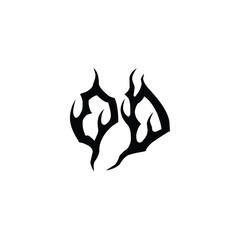 OD monogram logo design letter text name symbol monochrome logotype alphabet character simple logo