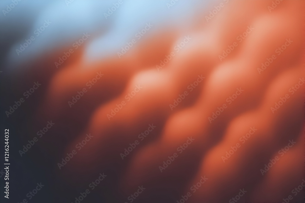 Poster abstract blurred background shows smooth gradient with warm and cool tones