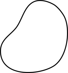 Obraz premium blob line decoration vector