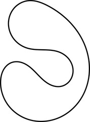 blob line decoration vector