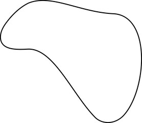 Obraz premium blob line decoration vector
