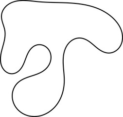 blob line decoration vector