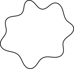 Fototapeta premium blob line decoration vector
