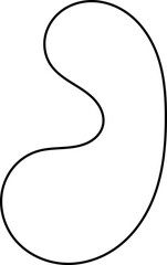 blob line decoration vector