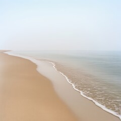 Serene Misty Beachscape