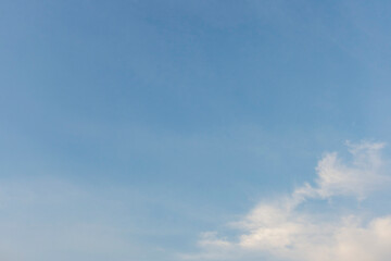 Summer blue sky cloud gradient light white background. Beauty clear cloudy in sunshine calm bright winter air bacground. Gloomy vivid cyan landscape in environment day horizon skyline view spring wind