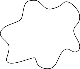 Obraz premium blob line decoration vector