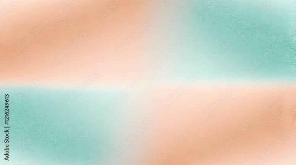 Poster abstract peach and teal gradient background blends smoothly with subtle texture