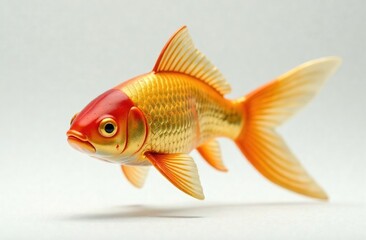 Obraz premium Goldfish-comet on a white background