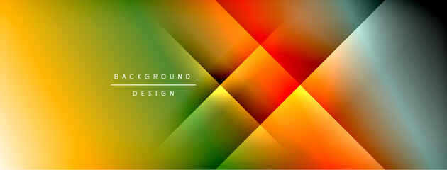 Colorful gradient with lines made of shadow and light. Creative background