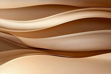 Obraz premium abstract background made of waves in mocha mousse color