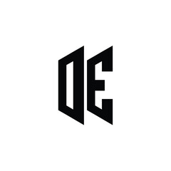 OE monogram logo design letter text name symbol monochrome logotype alphabet character simple logo