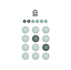 Screen lock authentication password smartphone template. Phone ID recognition screen lock password or lock screen passcode numbers display. Phone lock screen. 