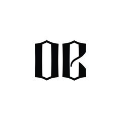 OE monogram logo design letter text name symbol monochrome logotype alphabet character simple logo