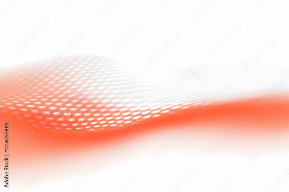 Poster abstract orange background flows smoothly with white dots pattern and gradient effect