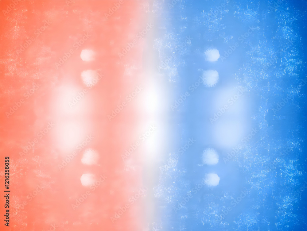 Poster abstract background blends softly with blue and coral hues with a subtle textured effect