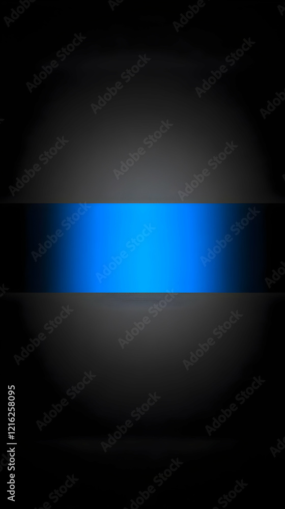 Poster abstract black and blue background with gradient and smooth surface