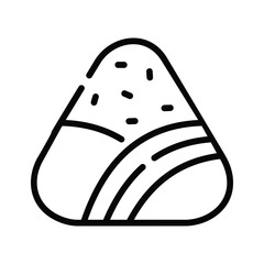 Chinese traditional food vector design, zongzi icon in trendy style