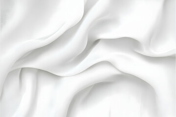 Fototapeta premium White Silk Fabric Flows Gracefully, Creating Elegant Curves and Folds for a Luxurious Background