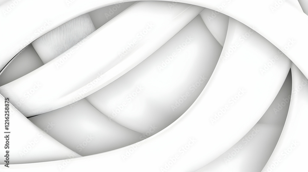 Poster abstract white swirls form a dynamic and intriguing composition with subtle textures