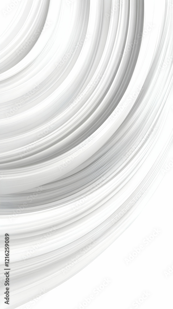 Poster abstract 3d white swirling lines create a dynamic visual with smooth curves and elegant flow