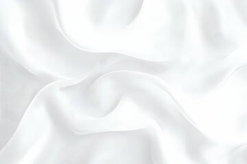 Obraz premium White Fabric Texture Background Forms Elegant Waves Smoothly and Gracefully with Soft Lighting
