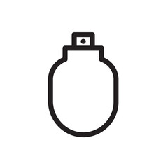 Obraz premium Line icon of a perfume bottle with a sleek, elegant design.