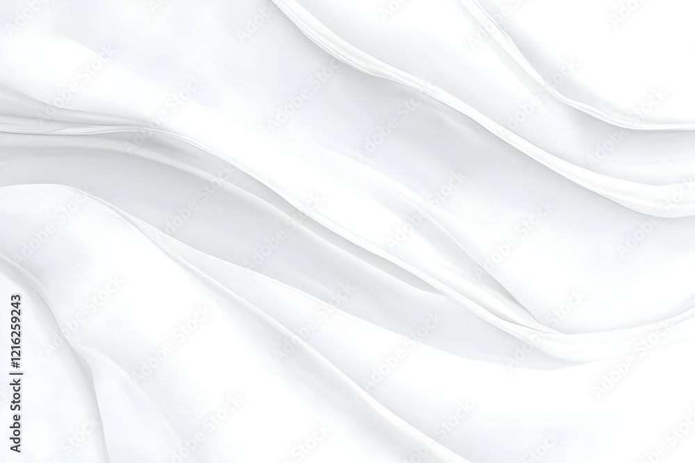 Poster white abstract background with smooth wavy lines flows gracefully and elegantly