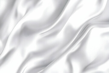 Obraz premium White Satin Background with Soft Folds and Smooth Texture Creates an Elegant Aesthetic