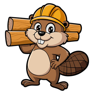 A worker beaver vector design1st may vector, worker day.