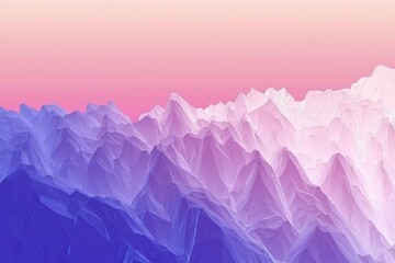 Crystal Gradient: Close-up of a crystal with colors transitioning from deep purple at the base to light pink at the top.