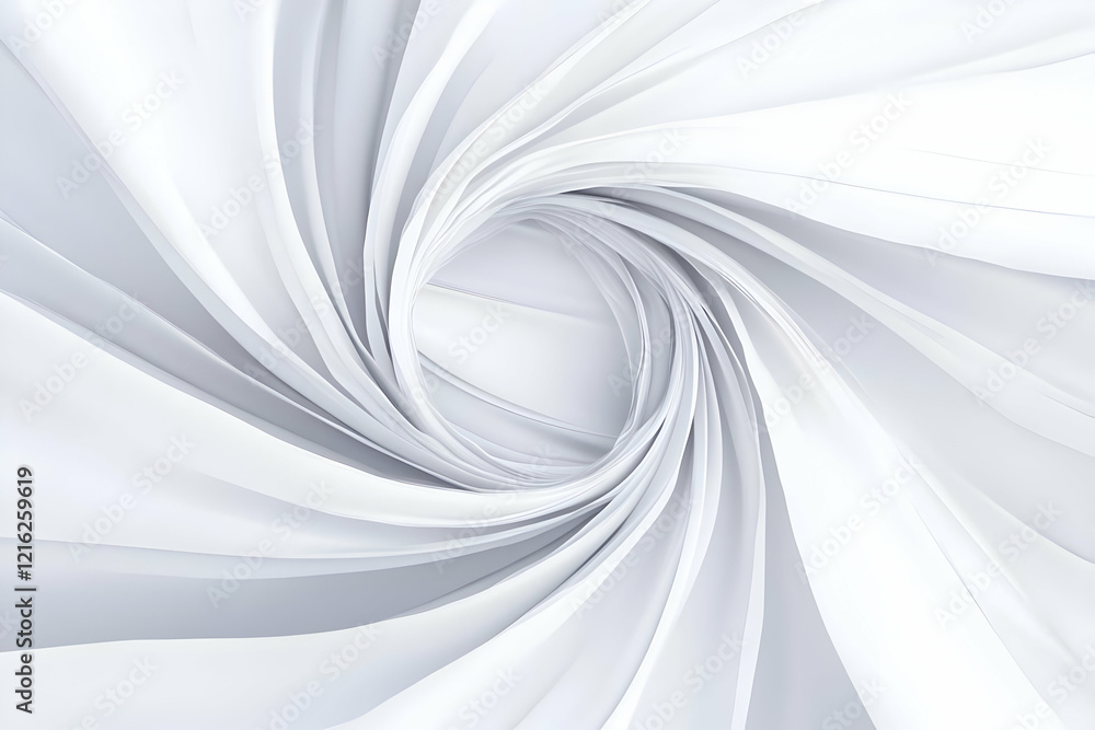 Poster abstract 3d white swirling background creates a dynamic and elegant visual