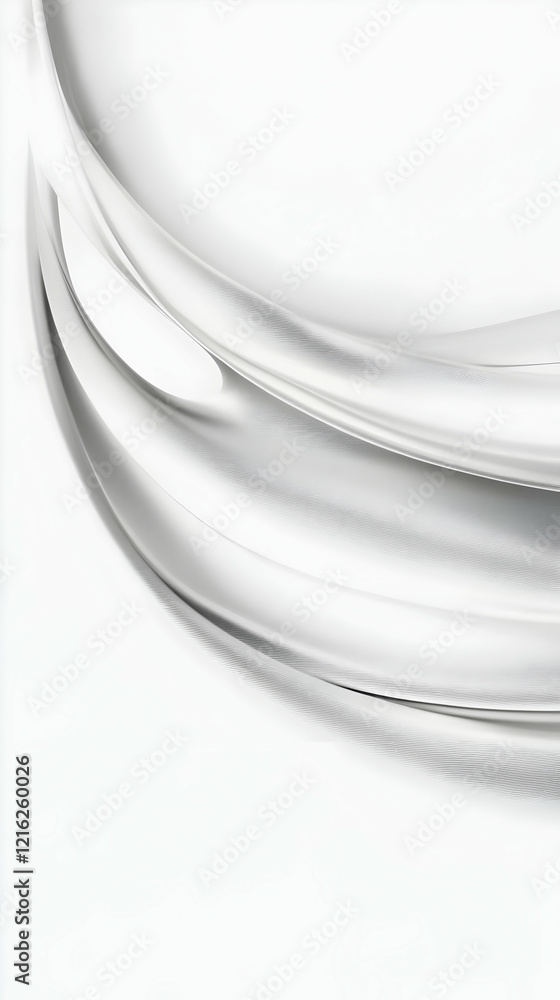 Poster abstract white background with flowing lines creates an elegant and minimalist design