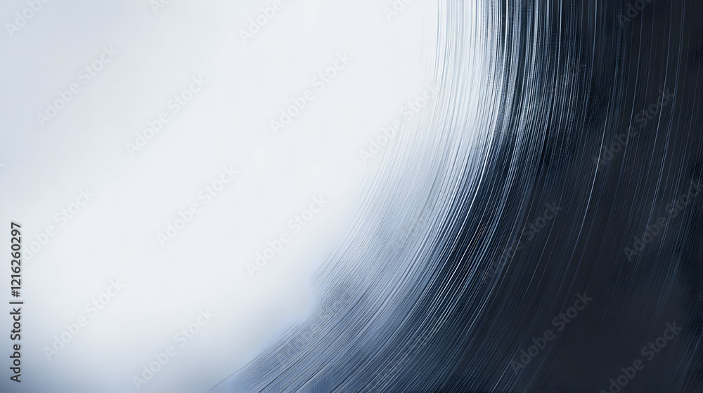 Poster abstract background with smooth blue and gray gradient curves softly blending
