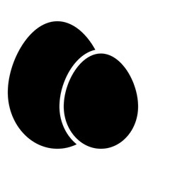 two Easter eggs with vibrant colors and festive designs.