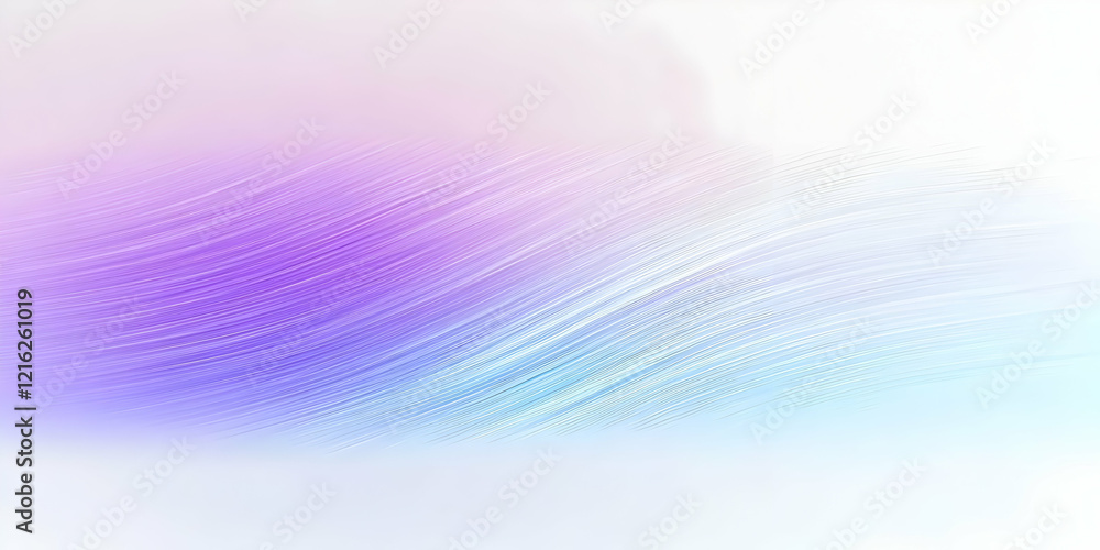 Poster abstract background displays soft purple and blue gradient with flowing lines elegantly