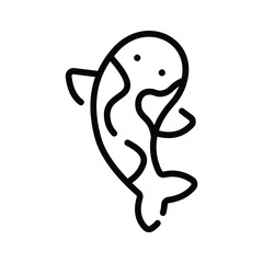 Get this amazing icon of koi fish in modern style