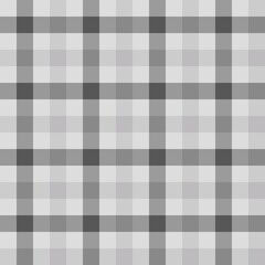 Seamless plaid pattern background in light grey.