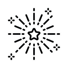 Firework celebration vector design, modern style