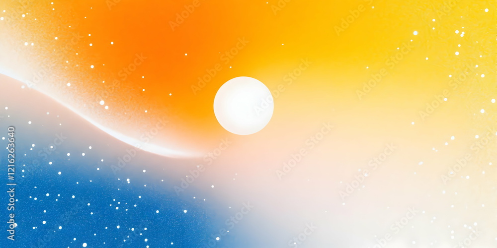 Poster Abstract Background Creates a Dreamlike Atmosphere with Soft Colors and Gentle Curves