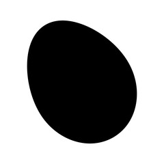 Easter egg tilted to the left with a decorative design.