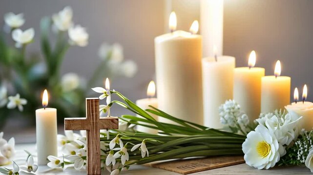Christian spring easter background
