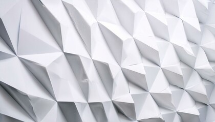 Fototapeta premium White abstract geometric vector paper, texture, white, background, textured, wallpaper, blank, rough, empty, abstract, space, art, design, colours, old, decoration, vintage, pattern, grey, interior, l